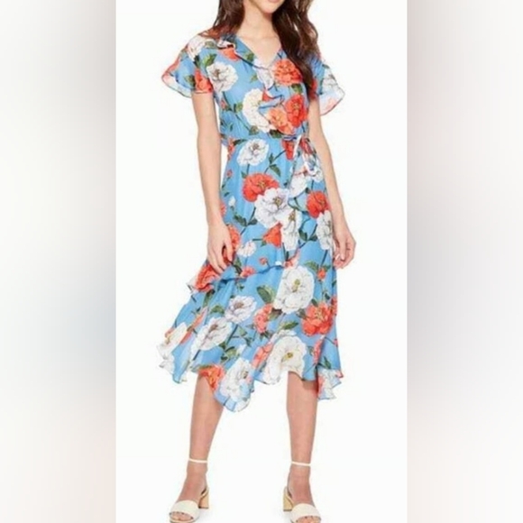 Parker Dresses & Skirts - Parker Floral Blue Dress